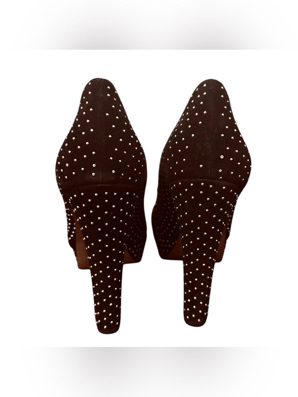 BCBGeneration Black Studded Round-Toe Pumps - Picture 3 of 6